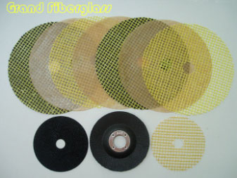 Fiberglass reinforced net for grinding wheel